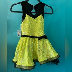 Yellow dance costume